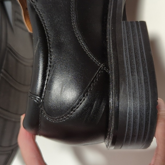 George Men's Slip On Sintetico Black Dress Shoes Size 8.5 - Picture 10 of 10